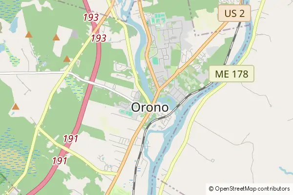 Mapa Orono