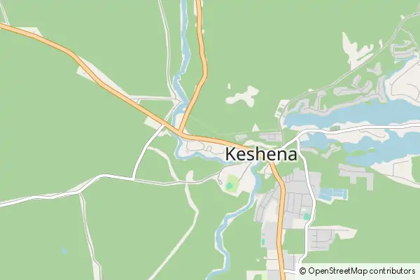 Mapa Keshena