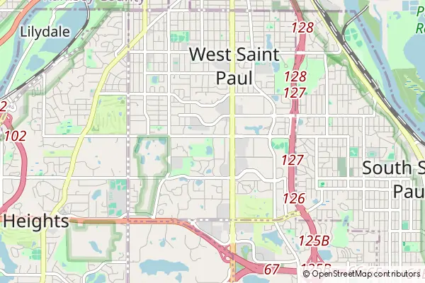 Mapa West Saint Paul