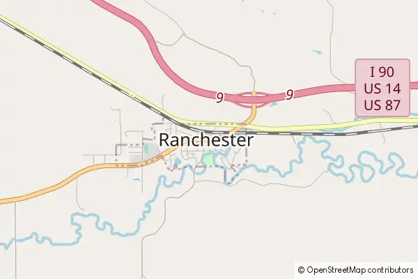 Mapa Ranchester