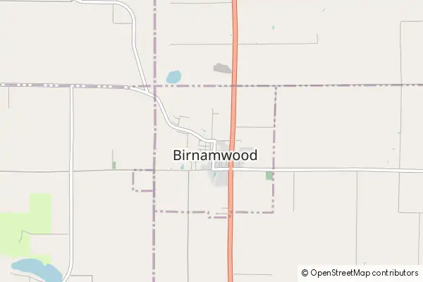 Mapa Birnamwood