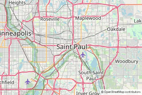 Mapa Saint Paul