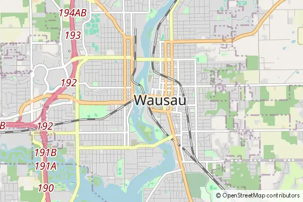 Mapa Wausau