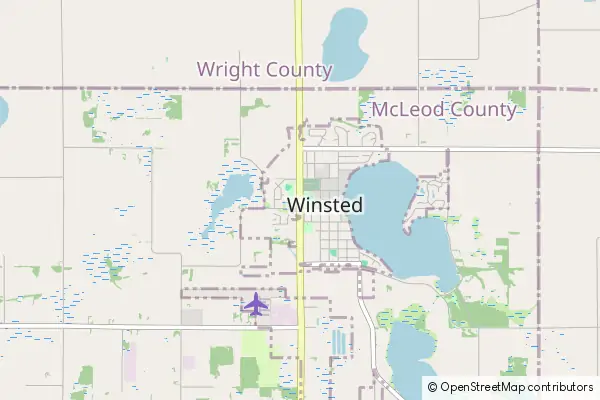 Mapa Winsted