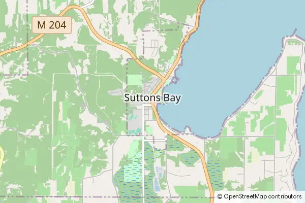 Mapa Suttons Bay