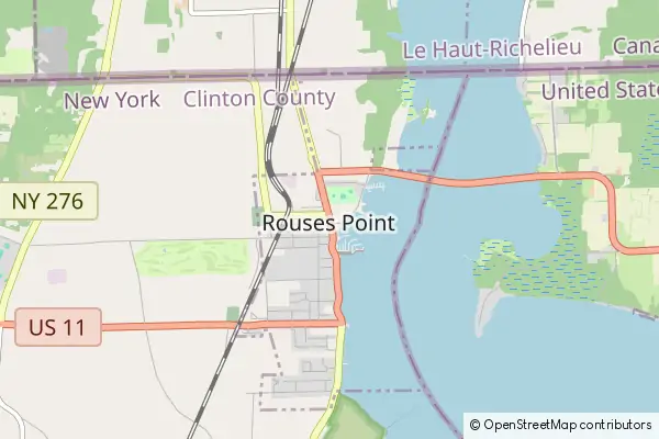 Mapa Rouses Point