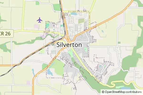 Mapa Silverton