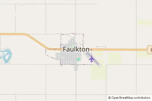 Mapa Faulkton