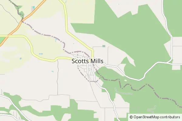 Mapa Scotts Mills