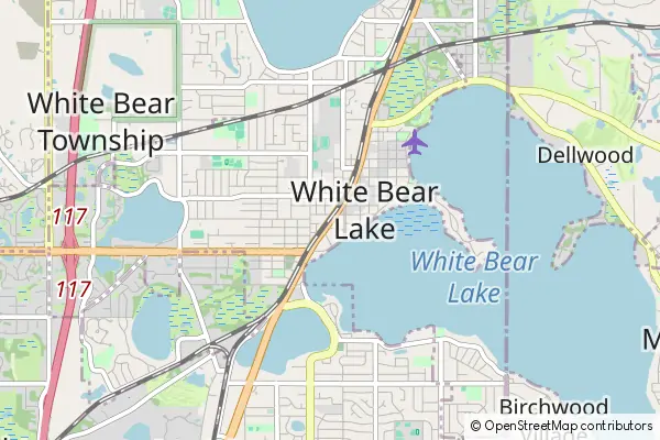 Mapa White Bear Lake