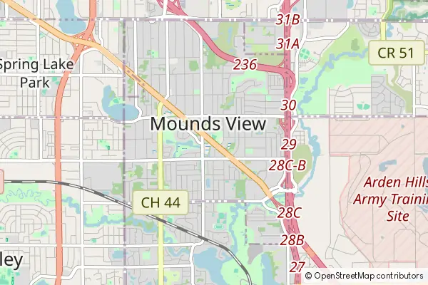 Mapa Mounds View