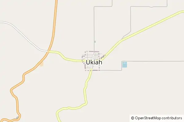 Mapa Ukiah