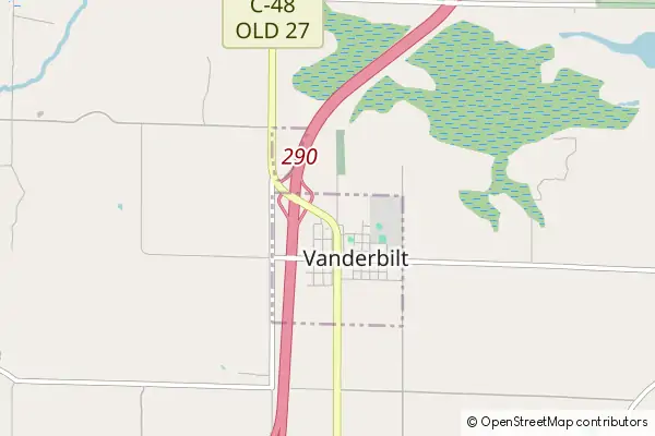 Mapa Vanderbilt