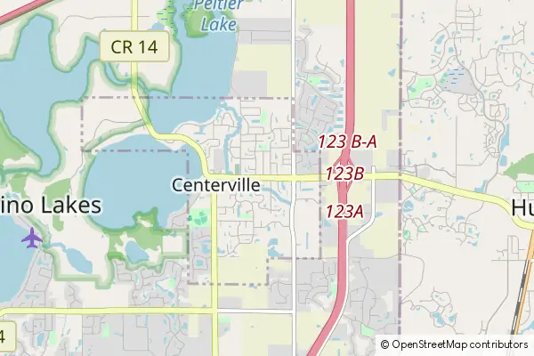 Mapa Centerville