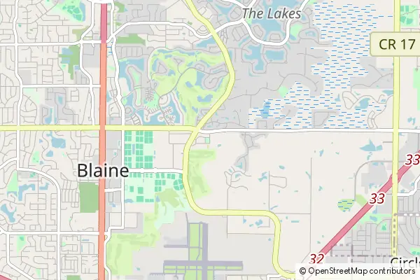 Mapa Blaine