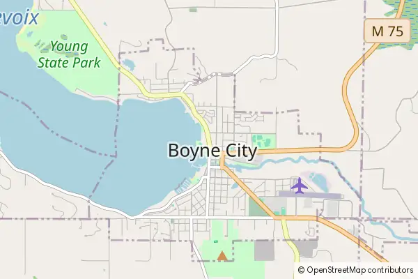 Mapa Boyne City