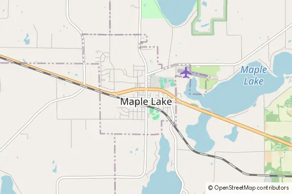 Mapa Maple Lake