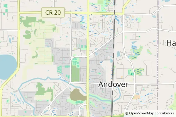 Mapa Andover