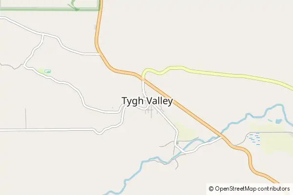 Mapa Tygh Valley