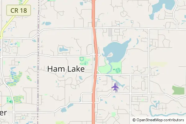 Mapa Ham Lake