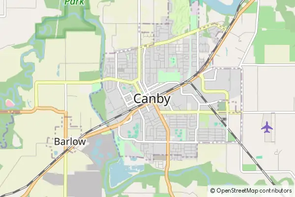 Mapa Canby