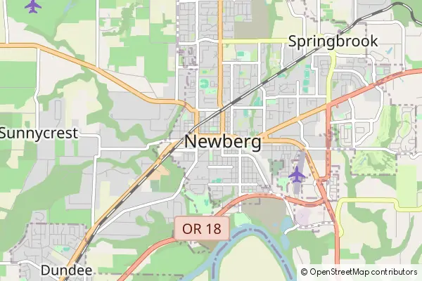 Mapa Newberg