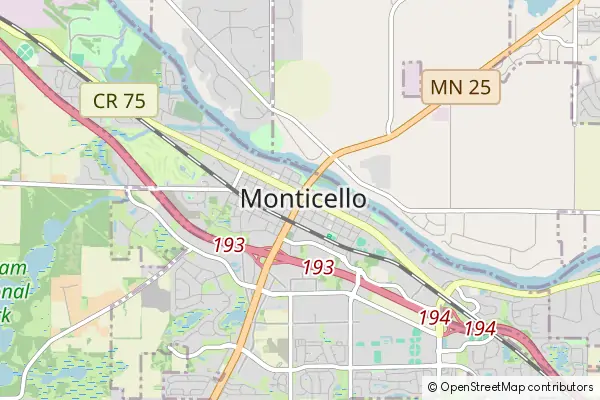 Mapa Monticello