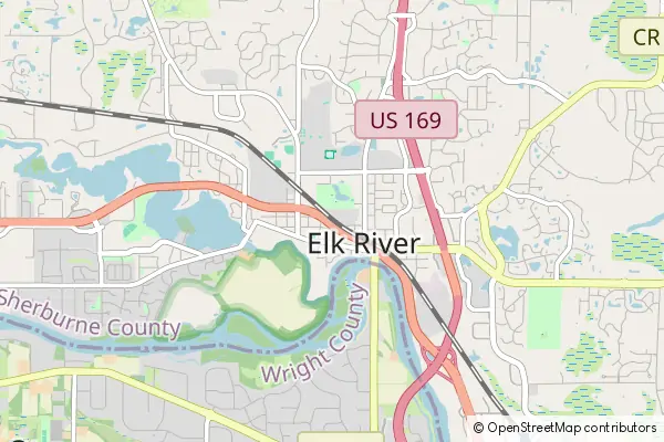 Mapa Elk River