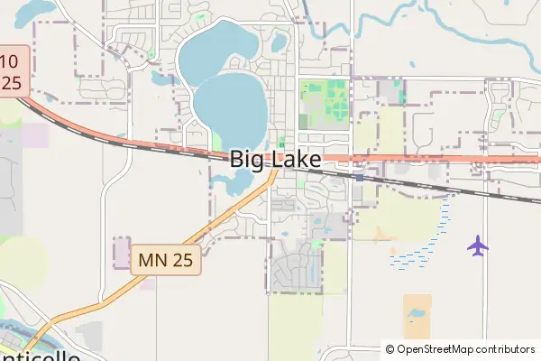 Mapa Big Lake