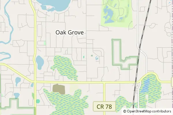 Mapa Oak Grove