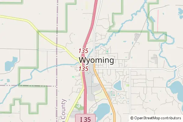 Mapa Wyoming