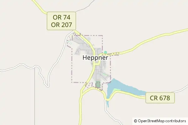 Mapa Heppner