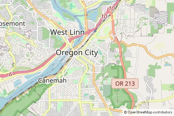 Mapa Oregon City