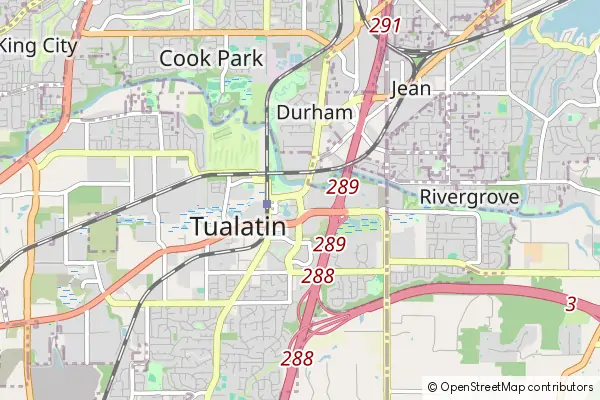 Mapa Tualatin