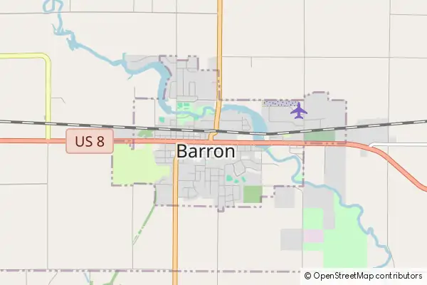 Mapa Barron