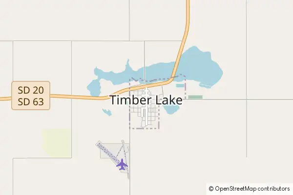 Mapa Timber Lake