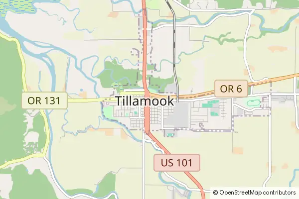 Mapa Tillamook