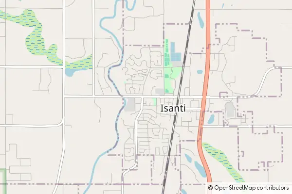 Mapa Isanti