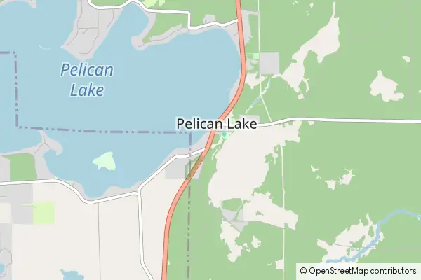 Mapa Pelican Lake