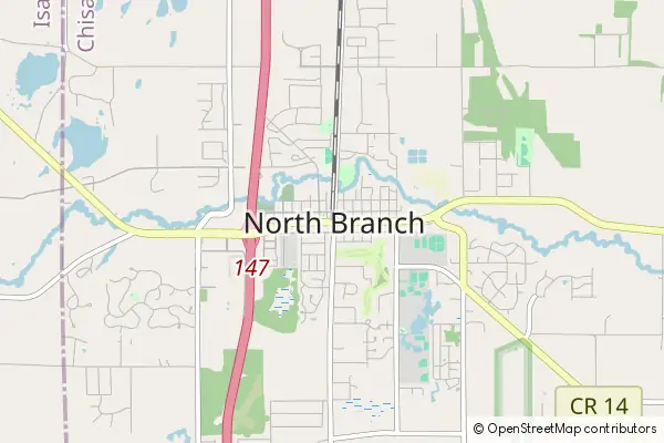 Mapa North Branch