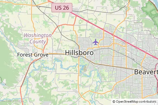 Mapa Hillsboro