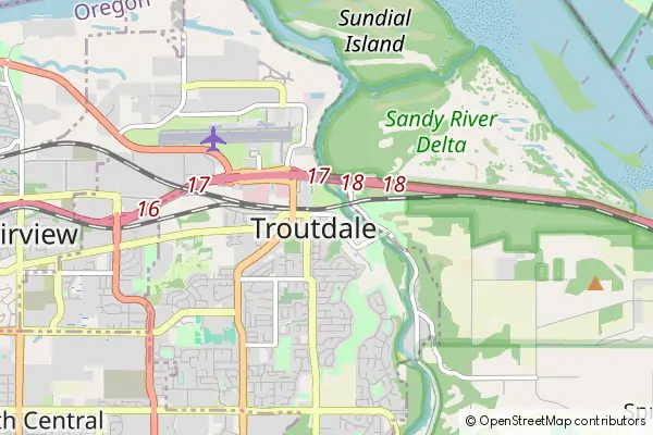 Mapa Troutdale