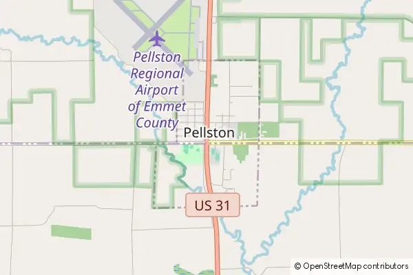 Mapa Pellston