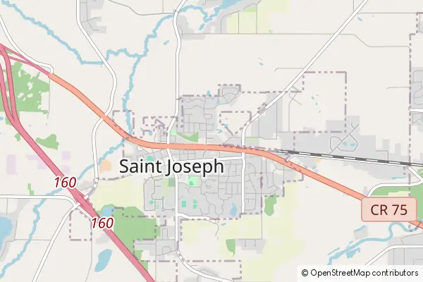 Mapa Saint Joseph