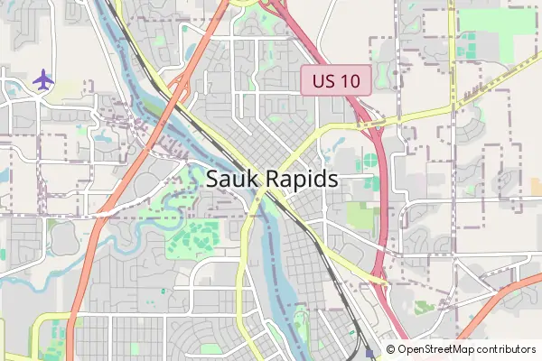 Mapa Sauk Rapids