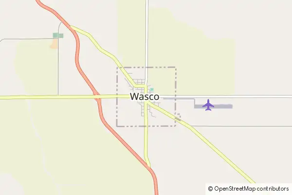 Mapa Wasco