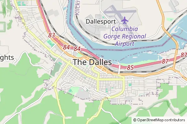 Mapa The Dalles