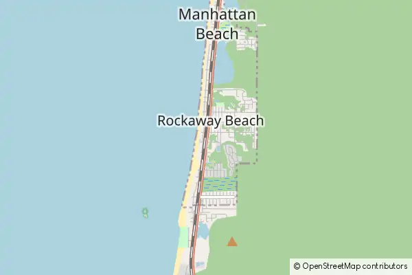 Mapa Rockaway Beach
