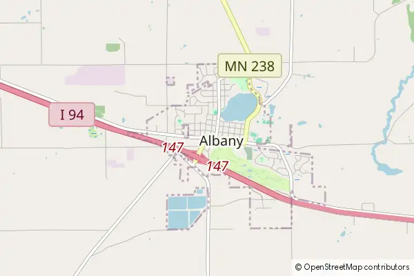 Mapa Albany