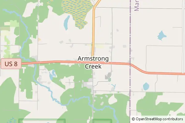 Mapa Armstrong Creek